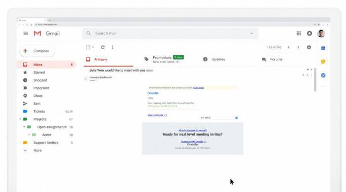 Dynamic Emails Make Messages More Interactive On Gmail Gmail dynamic email amp ios android app interactive