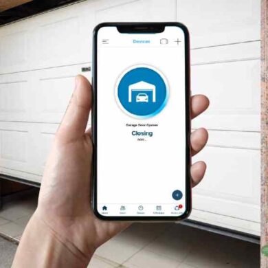 Google home app garage door support light controls