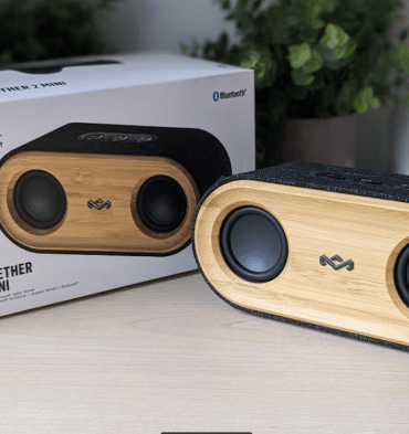 House of marley get together mini google assistant smart speaker bamboo recyclable aluminum