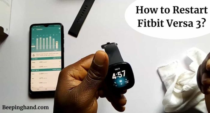 How restart your fitbit tracker