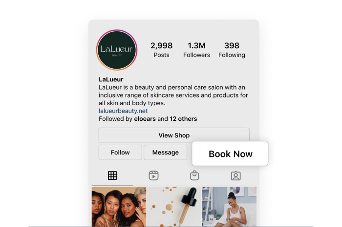 Report instagram appointments feature yelp competitor