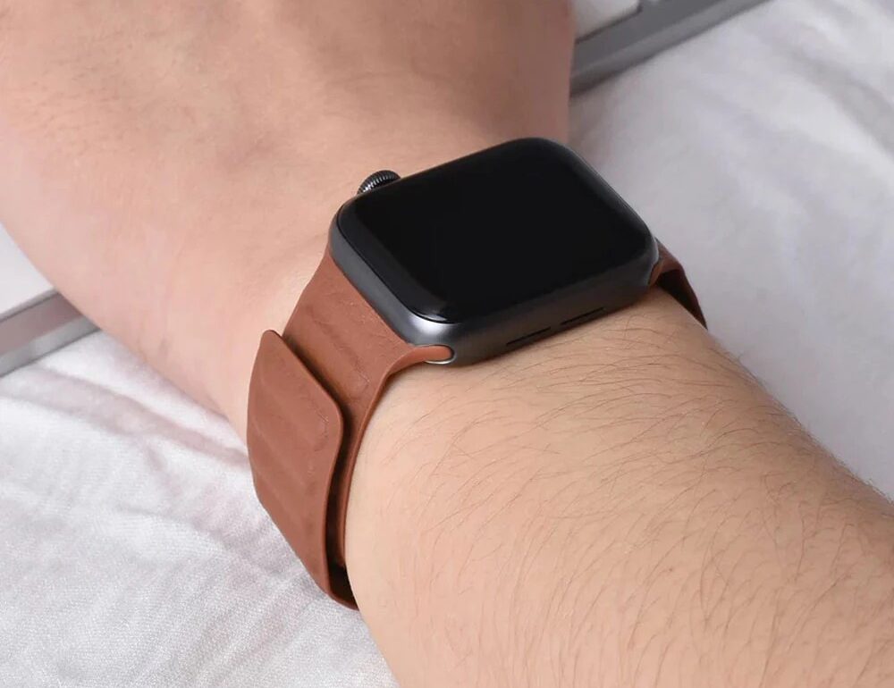 Apples leather link watch band is just 25 at woot for a limited time