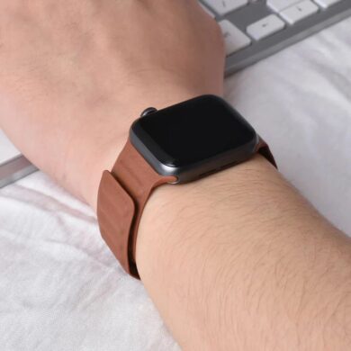 Apples leather link watch band is just 25 at woot for a limited time