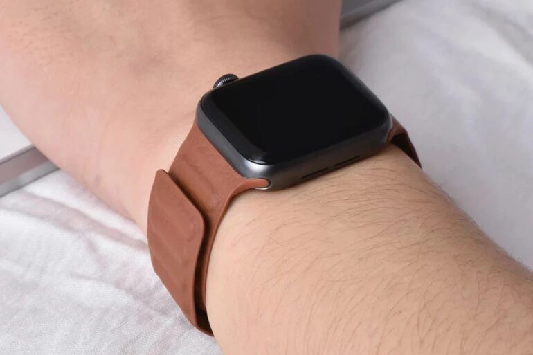 Apples leather link watch band is just 25 at woot for a limited time