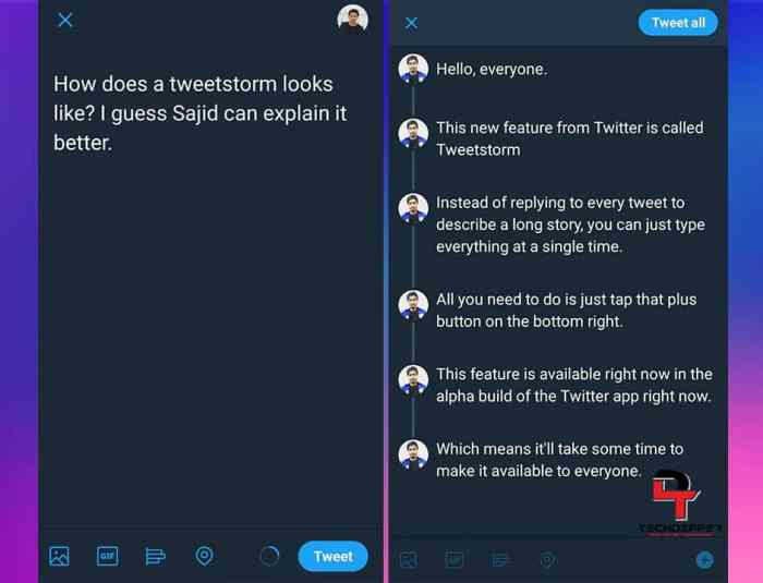 Twitter stages sending angry messages wrong account start people buzzfeed Twitter experimenting tweetstorm feature