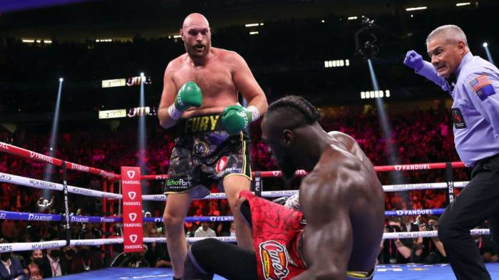 Deontay Wilder vs Tyson Fury weigh in: Watch LIVE stream now as ... Tyson fury vs deontay wilder 3 live stream how watch heavyweight boxing clash online anywhere