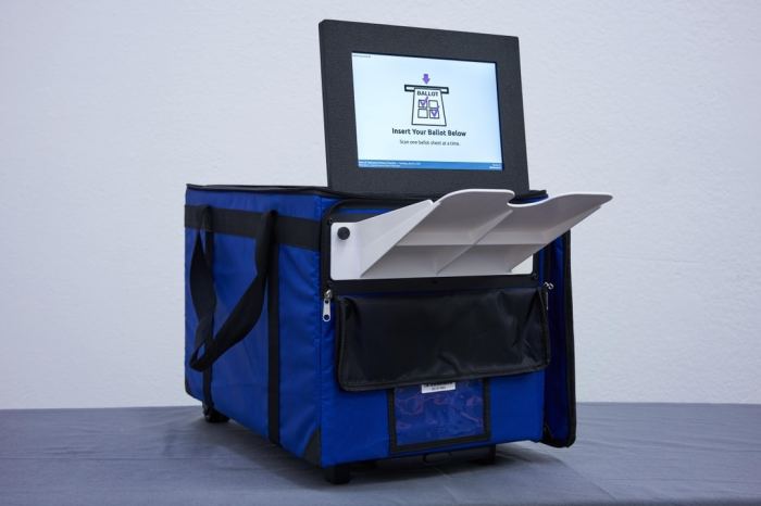 Election software maker remote access voting machine