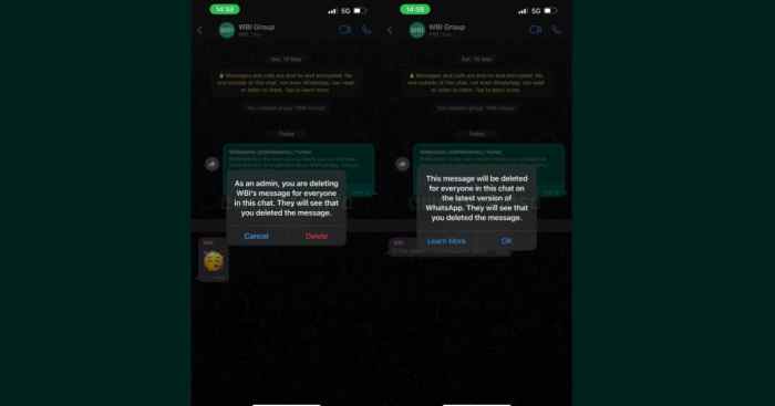 New whatsapp group update for admins