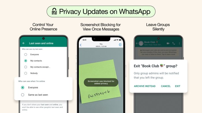 Whatsapp spam caller privacy features