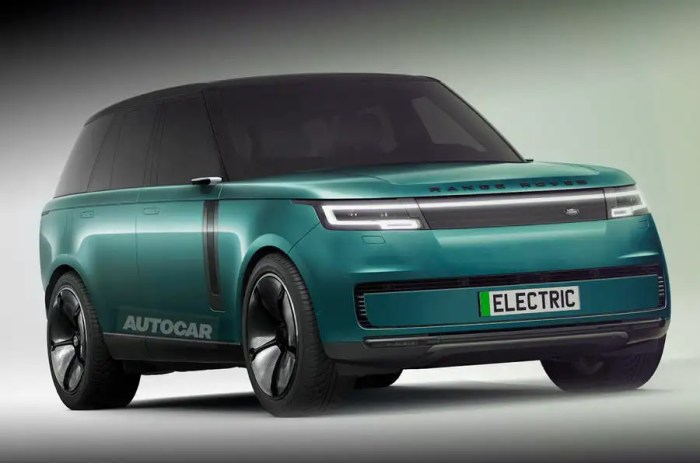 Range rover ev prototype teaser waiting list