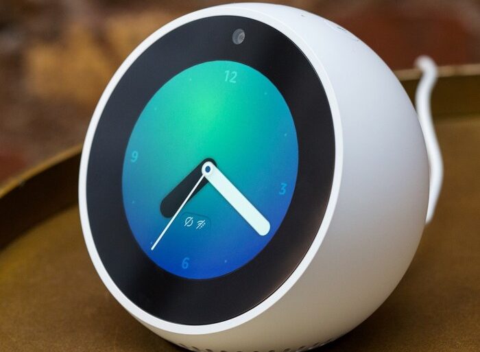 Dont be late this echo spot smart alarm clock drops to just 45 ahead of the new year