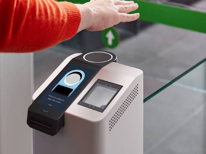 Amazon one palm scanning mobile app