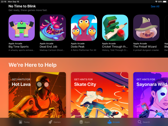 Pocket build now available on apple arcade seriously