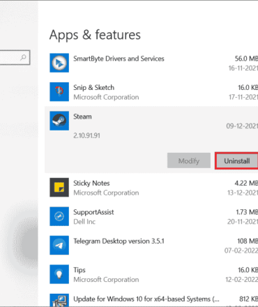 Windows insider build uninstall steam bug