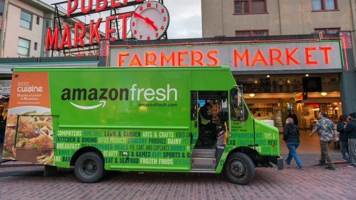 Amazon fresh free grocery delivery service fee