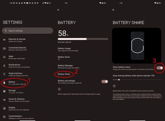 What can you do nothing phone 1 lights functionality
