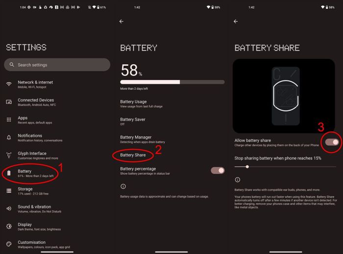 What can you do nothing phone 1 lights functionality