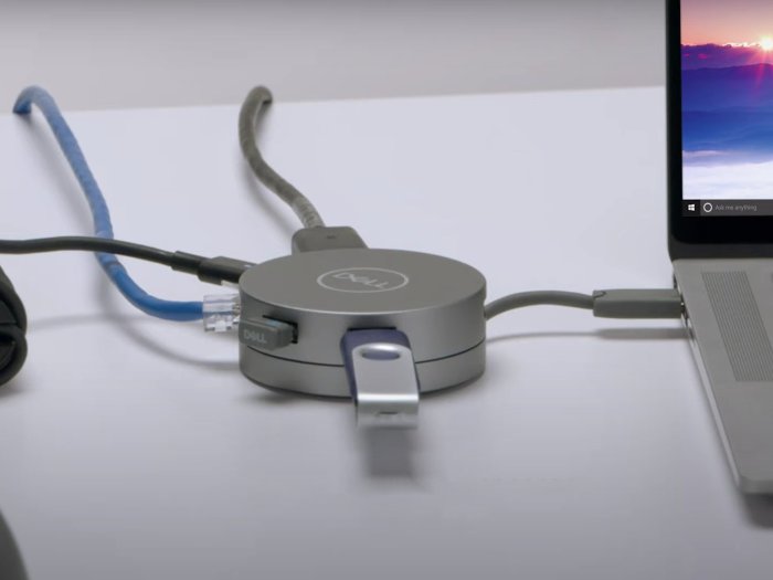 Adapter ports Dells new usb c ports use screws instead of solder so you can fix them yourself
