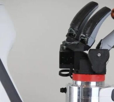 Microbot push robotic fingers