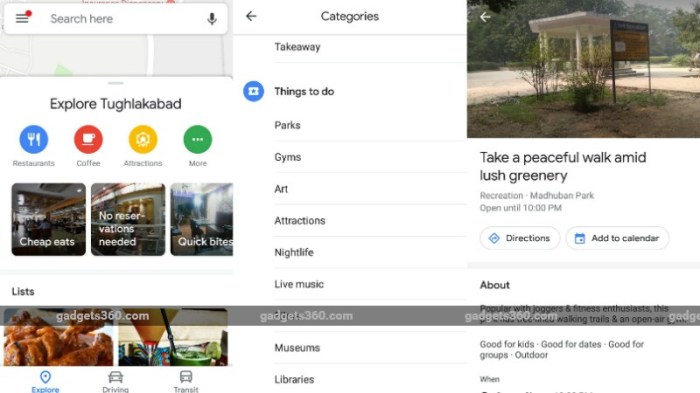 How get restaurant recommendations google maps