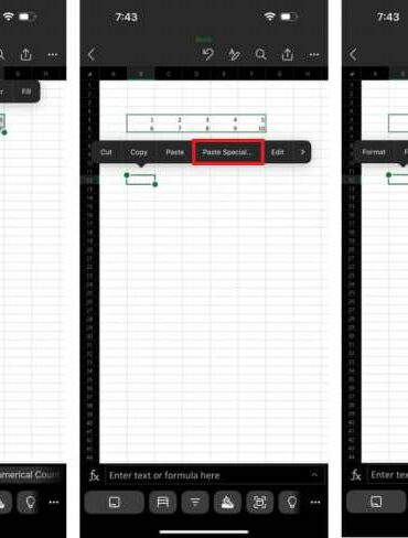 Quickly turn a picture into an excel spreadsheet on your phone