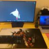 Remote work desk home set up writer gamer logitech asus