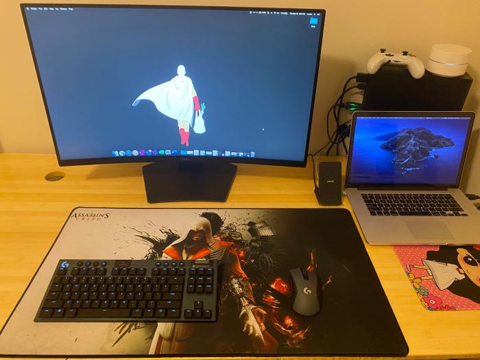 Logitech is perfect for my “work from home” setup : r/LogitechG Remote work desk home set up writer gamer logitech asus