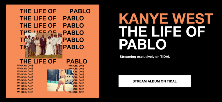 Kanye west life of pablo new song tidal update