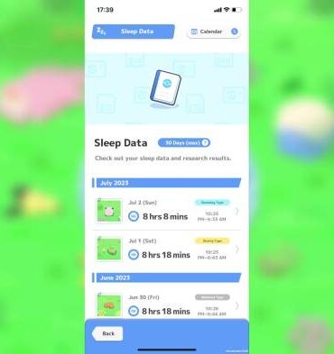 Pokemon sleep app availability