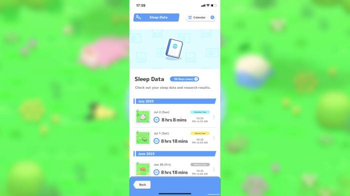 Pokemon sleep app availability