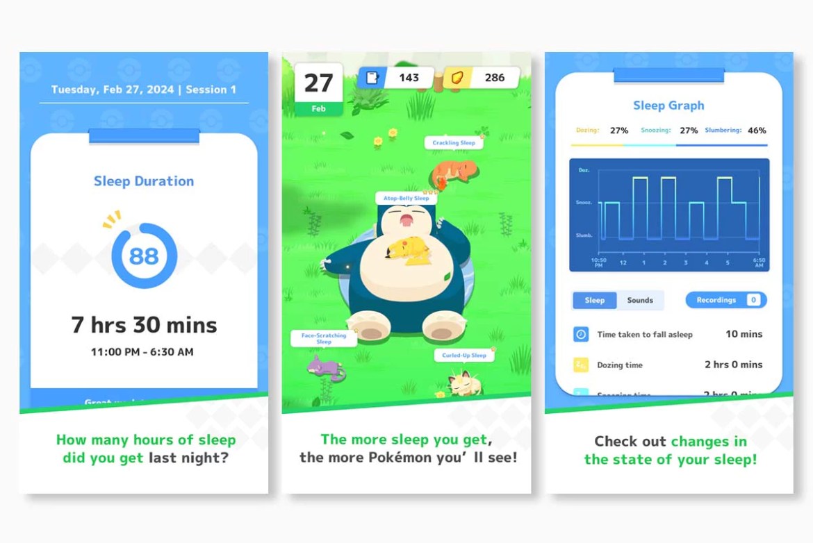 Pokemon sleep app availability