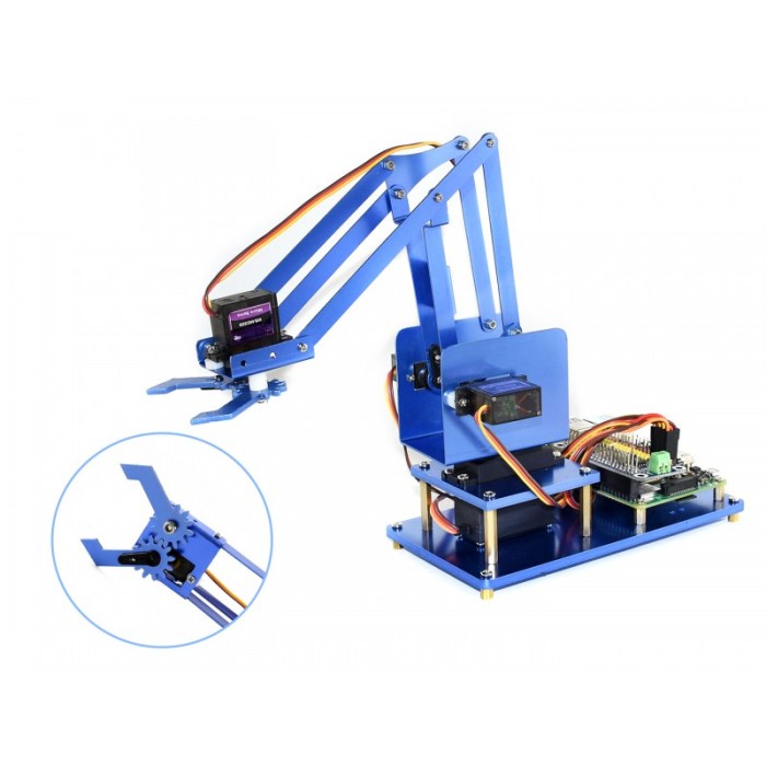 Mearm pi robot arm kit raspberry kickstarter