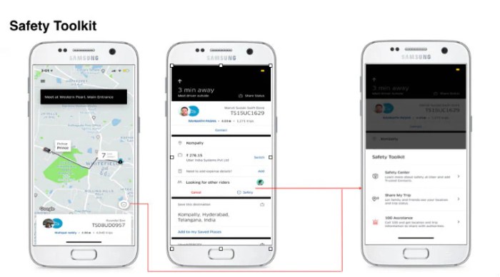 Passenger uber edriving three60 istock Uber rideshare safety transportation