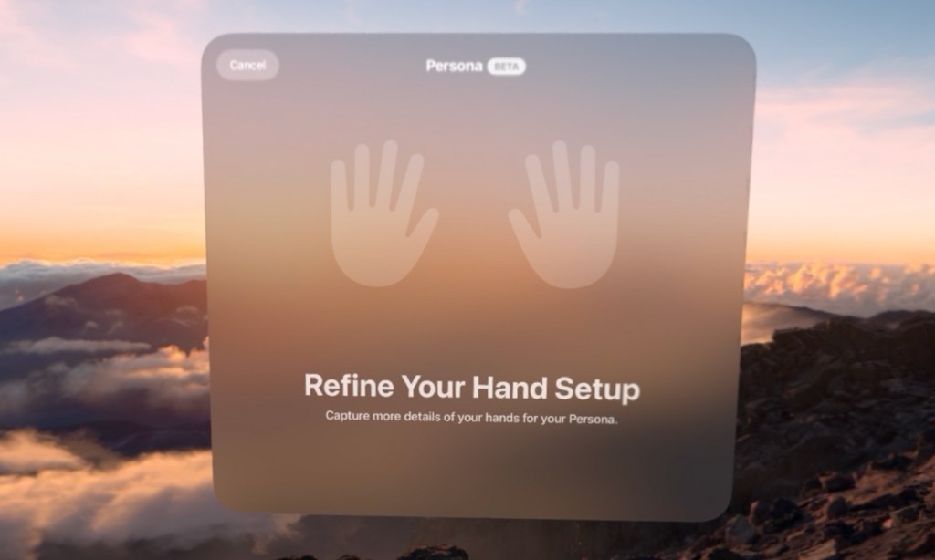 Apple vision pro persona how to