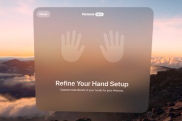 Apple vision pro persona how to