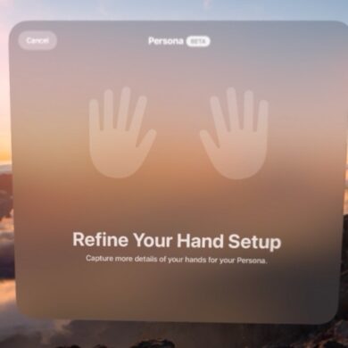 Apple vision pro persona how to