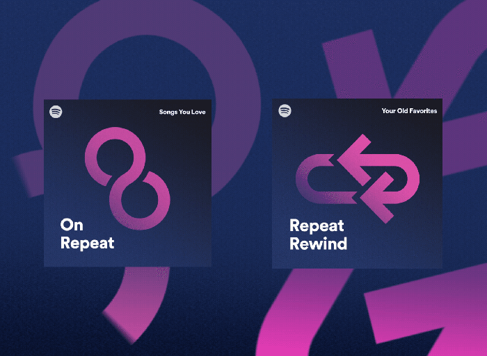 Spotify repeat button song now playing page return back