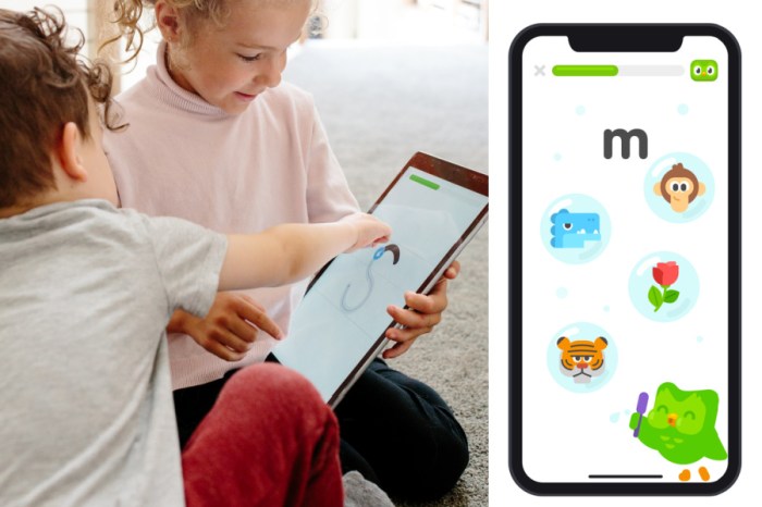 Duolingo abc ios app teach kids read english free download