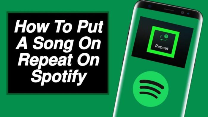 Spotify repeat button song now playing page return back
