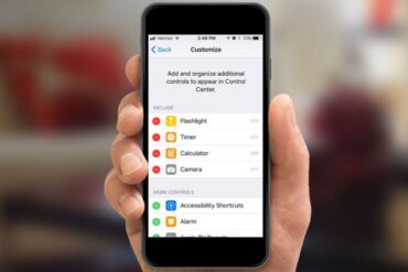 Apple ios 11 control center