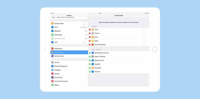 Ios control center controls iphone settings hands options standard highly customizable screenshot expanded mind keep which these Apple ios 11 control center