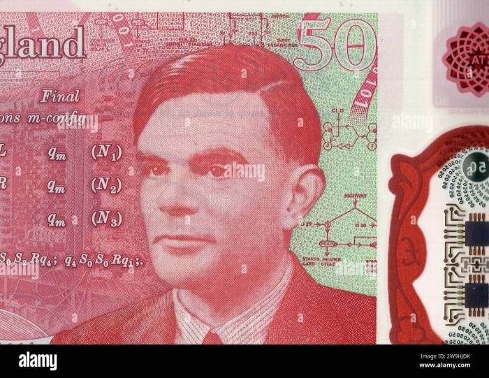Alan turing 50 pound note design uk revealed