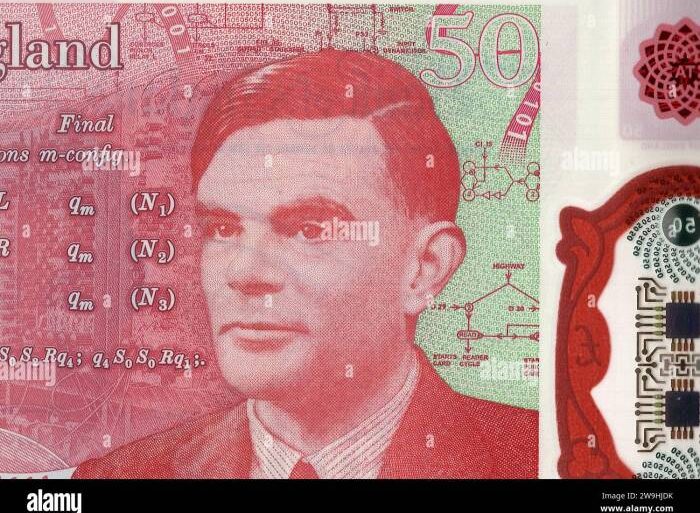 Alan turing 50 pound note design uk revealed