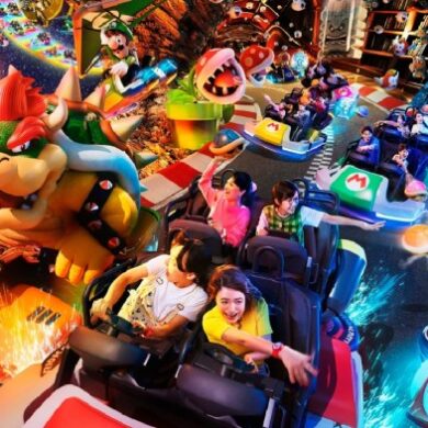 Super nintendo world unveils mario kart ride