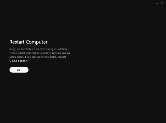 How fix oculus go games wont download or install