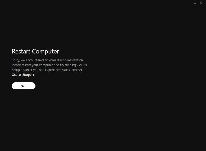 How fix oculus go games wont download or install
