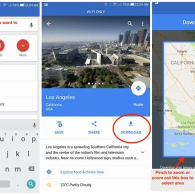 How use google maps offline