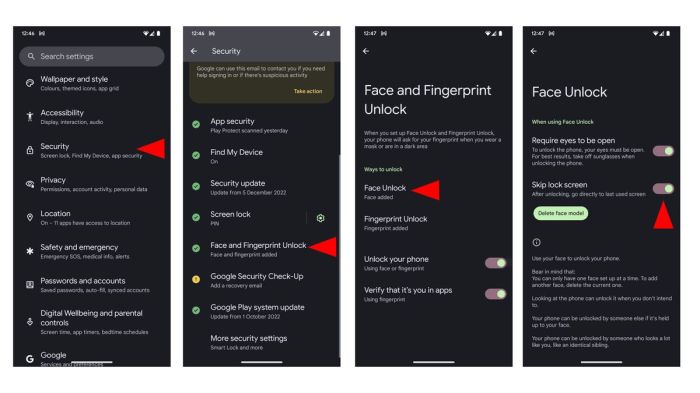 Can you use face unlock on pixel 7 for mobile payments
