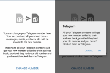 How change your telegram phone number